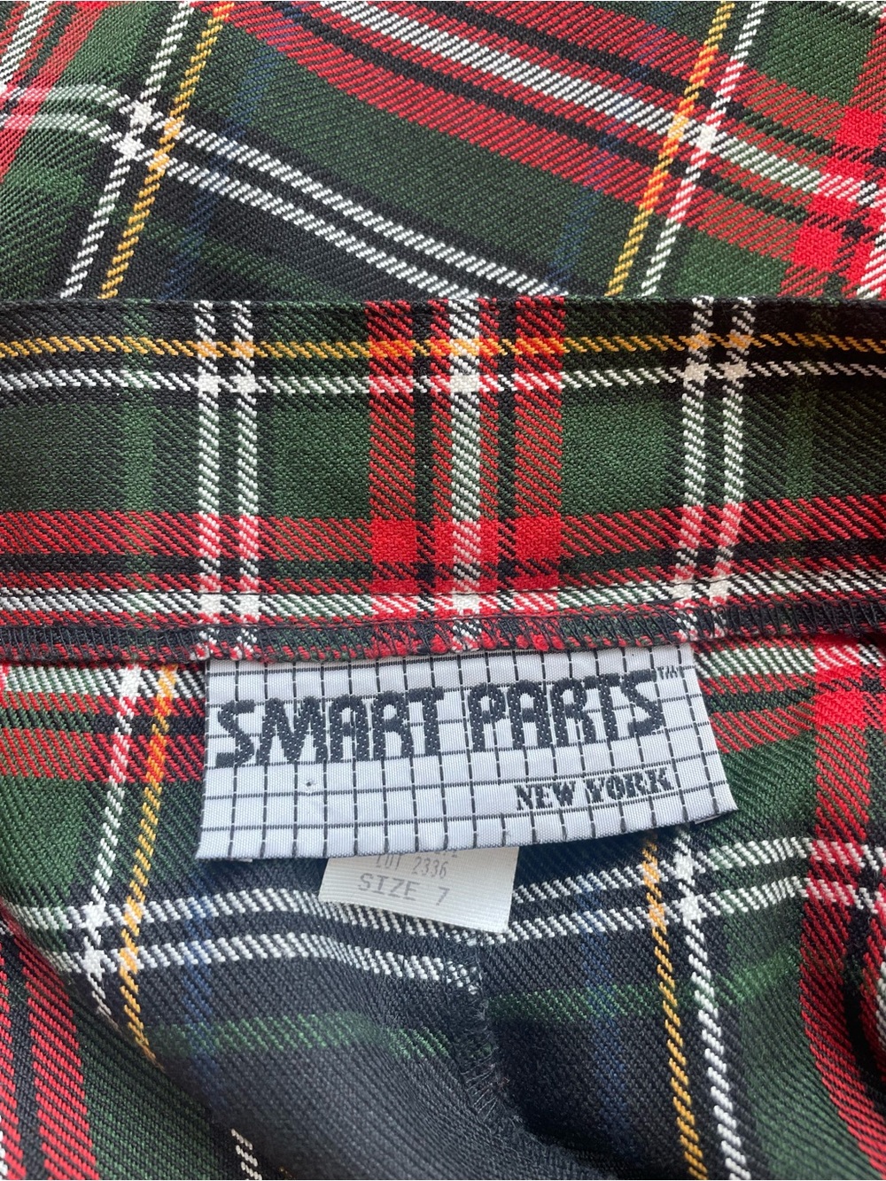 90s preppy plaid mini skort - Picture 4 of 8